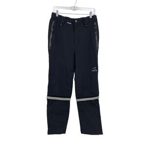 Showers Pass Rain Pants Mens Medium Black Waterproof Cycling Reflective Zip